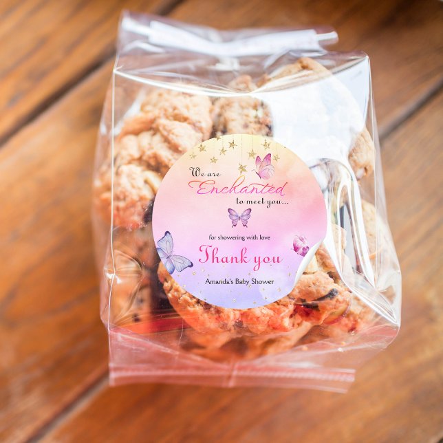 Adesivo Estamos Encantados A Conhecê-Lo Chá de fraldas De  (Criador carregado)