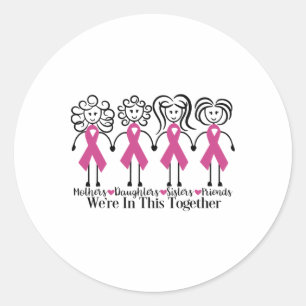 Adesivo Estamos Juntos, Amigos Da Família, Cancer De Mama