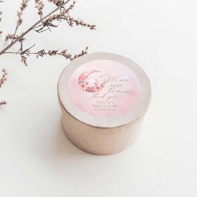 Adesivo Estamos Sobre O Chá de fraldas Da Moon Girl (Criador carregado)