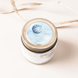 Adesivo Estamos Sobre O Chá de fraldas Moon Boy