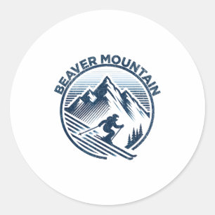 Adesivo Estância de esqui Beaver mountain utah esqui no co