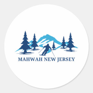 Adesivo Estância de esqui de Mahwah nova Jersey esqui esqu