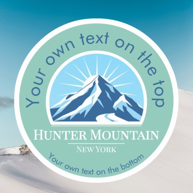 Adesivo estância de esqui Hunter Mountain de Nova Iorque (Criador carregado)