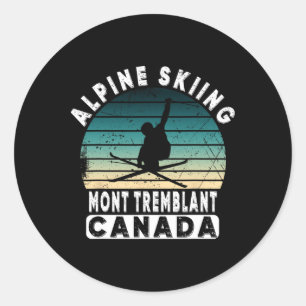 Adesivo Estância de esqui Mont Tremblant Canadá Quebec Esq