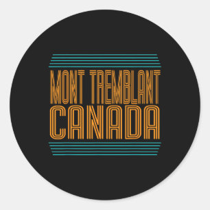Adesivo Estância de esqui Mont Tremblant Canadá Quebec Esq