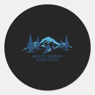Adesivo Estância de esqui Mount Morris Wisconsin Esqui Esq