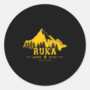 Adesivo Estância de Esqui Ruka Finlândia Kuusamo Rukatuntu