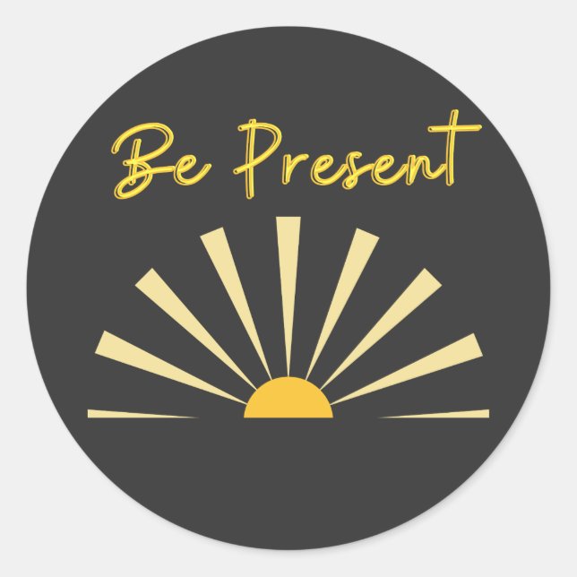 Adesivo Estar presente (Frente)