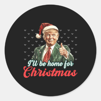 Adesivo Estarei Em Casa Para O Natal Engraçado.