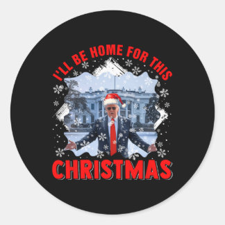 Adesivo Estarei Em Casa Para Papais noeis De Natal Engraça