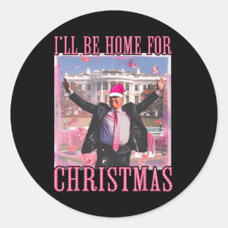 Adesivo Estarei Em Casa Para Papais noeis De Natal Trump P
