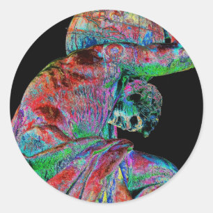 Adesivo Estátua Bismarck, Berlim, Atlas Deus Grego, Colori