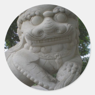 Adesivo Estátua Chinesa de Cachorro