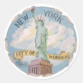 Adesivo Estátua da Liberdade da Cidade dos Maravilhas de N