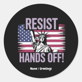 Adesivo Estátua da Liberdade Mãos à Resistência aos Protes