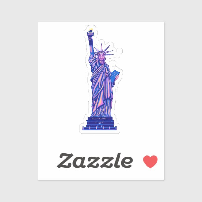 Adesivo Estátua da Liberdade-Nova Iorque-Landmark- (Folha)