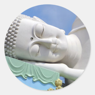 Adesivo Estátua de Buda Descansando Dormindo Feliz Paz