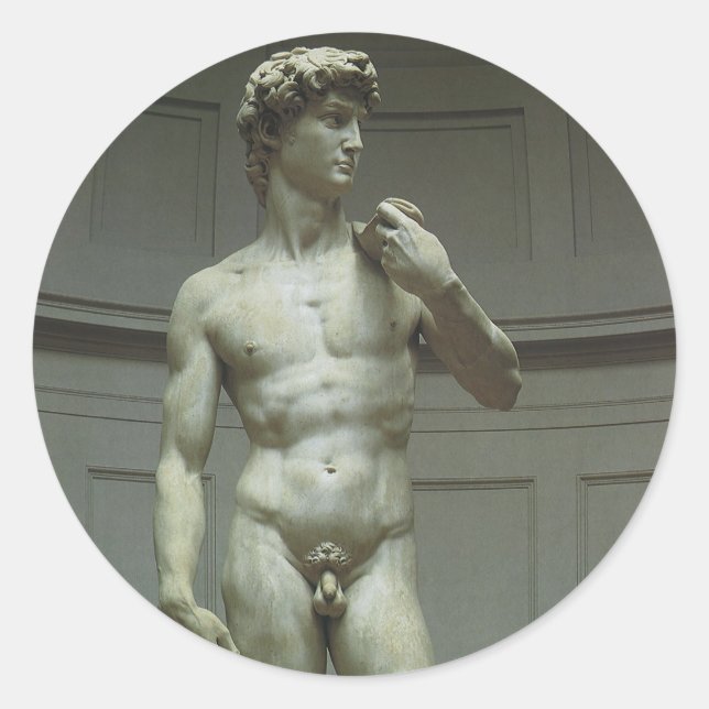 Adesivo Estátua de Davi de Michelangelo (Frente)