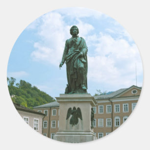 Adesivo Estátua de Mozart em Salzburgo