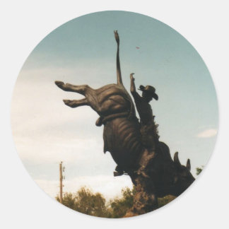 Adesivo Estátua de um bullrider(kkincade12)
