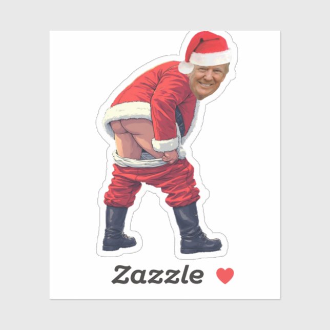 Adesivo estátua do trump natal Donald Trump (Folha)