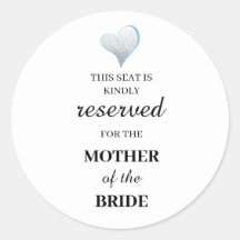 Este assento é reservado para a mãe do