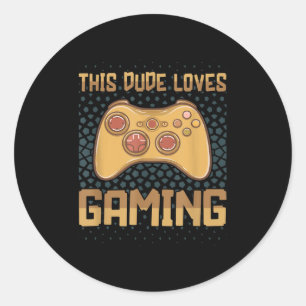 Adesivo Este Cara Adora Jogos Engraçados Jogando Gamers Ci