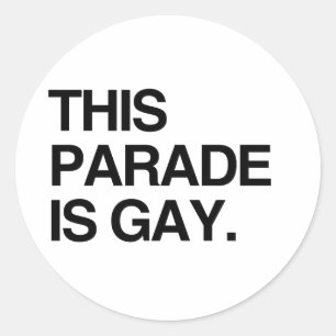 Adesivo Este desfile é gay