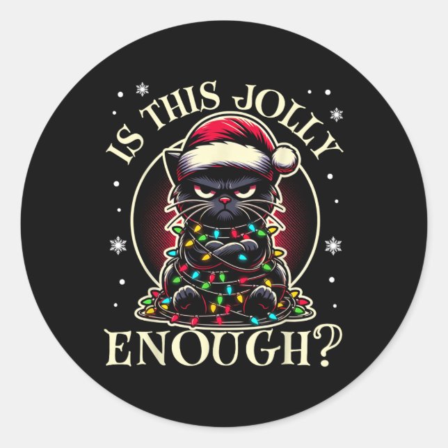 Adesivo Este É Jolly Engraçado O Suficiente, Negra. (Frente)