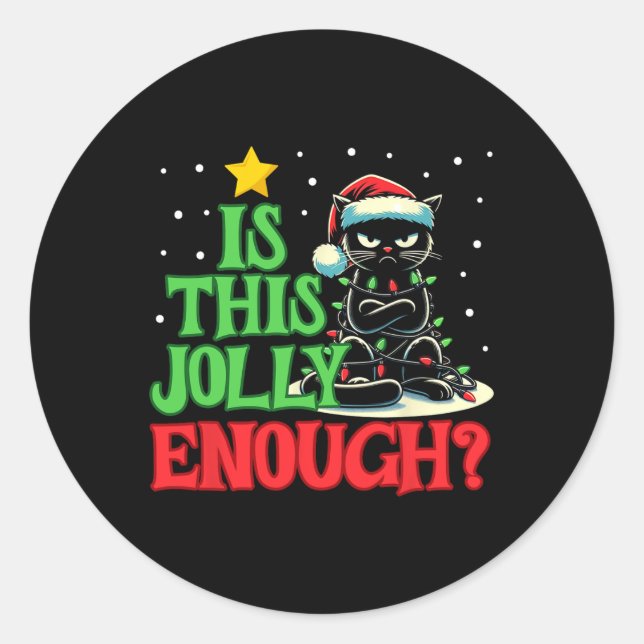 Adesivo Este É Jolly Engraçado O Suficiente, Negra. (Frente)