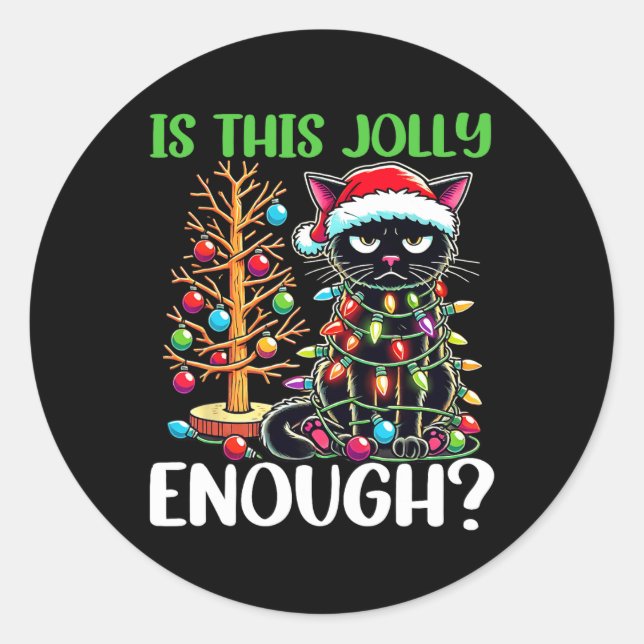 Adesivo Este É Jolly Engraçado O Suficiente, Negra. (Frente)