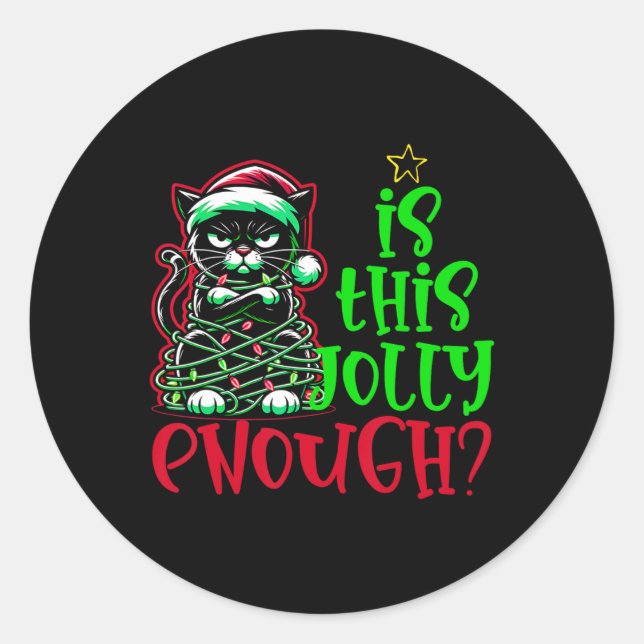 Adesivo Este É Jolly Engraçado O Suficiente, Negra. (Frente)