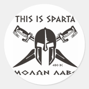 Adesivo Este é lave de Sparta - de Molon (o preto)