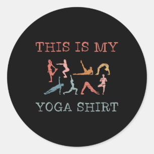 Adesivo Este É Meu Design De Yoga Poses De Yoga Fluxo Viny
