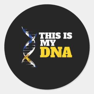 Adesivo Este É Meu Dna Orgulhoso Patriota Ucraniano Ucrâni