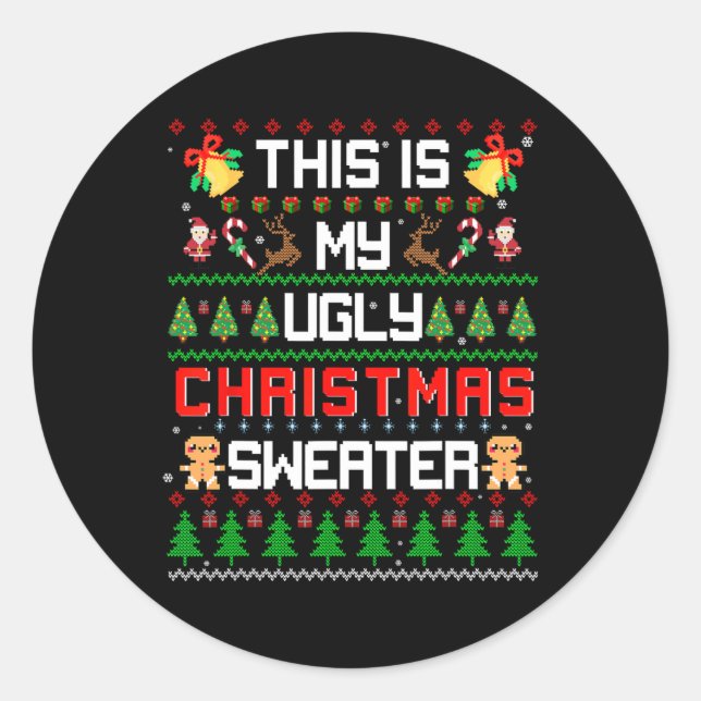 Adesivo Este É Meu Feliz Natal (Frente)