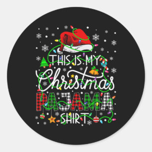 Adesivo Este É Meu Natal Pajama Correspondendo À Família X