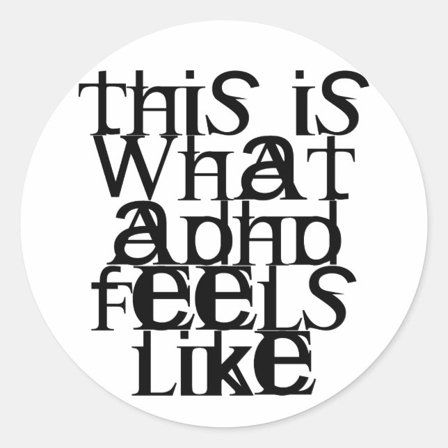 Adesivo Este é o ADHD (Frente)