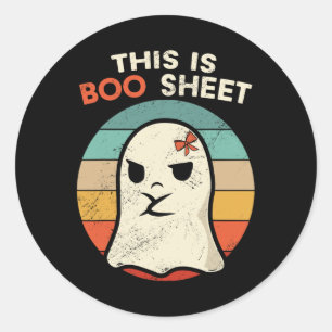 Adesivo Este É O Boo Sheet Divertido Figurinos De Hallowee