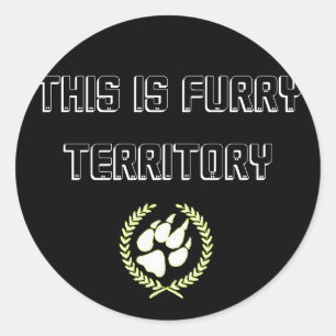Adesivo Este É O Furry Territory Stickers