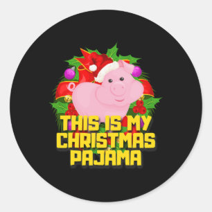 Adesivo Este É O Meu Amor De Porco De Natal Pig Cute Xmas