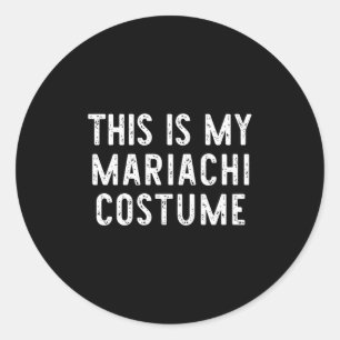 Adesivo Este É O Meu Costume Mariachi Halloween Engraçado 