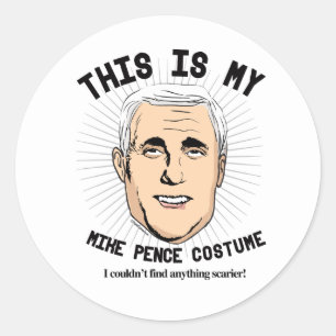 Adesivo Este é o meu disfarce de Mike Pence - Eu não conse