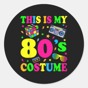 Adesivo Este é o meu equipamento de fantasia dos anos 80 q