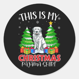 Adesivo Este É O Meu Excelente De Natal Pirenéus Do Pajama