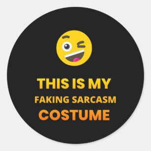 Adesivo Este É O Meu Falso Tee De Roupa De Arma De Sarcasm