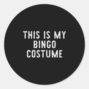 Adesivo Este É O Meu Figurino De Bingo Halloween Crianças 