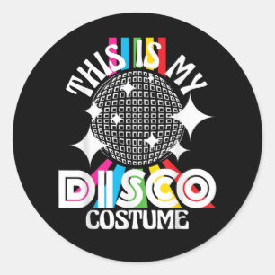 Adesivo Este é o meu figurino de discoteca - Festa Funky d