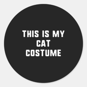 Adesivo Este É O Meu Figurino De Gato Halloween Engraçado