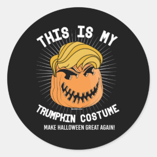 Adesivo Este é o meu figurino de Trumpkin - Faça o Hallowe